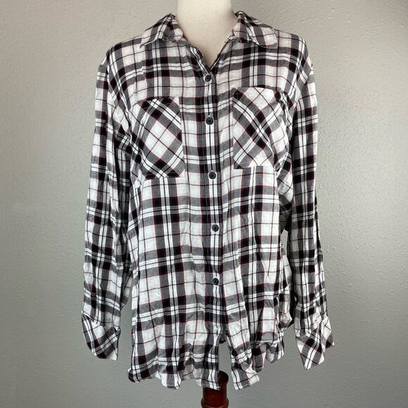 NWT Sanctuary Boyfriend Button Down Top Size M - Picture 1 of 7